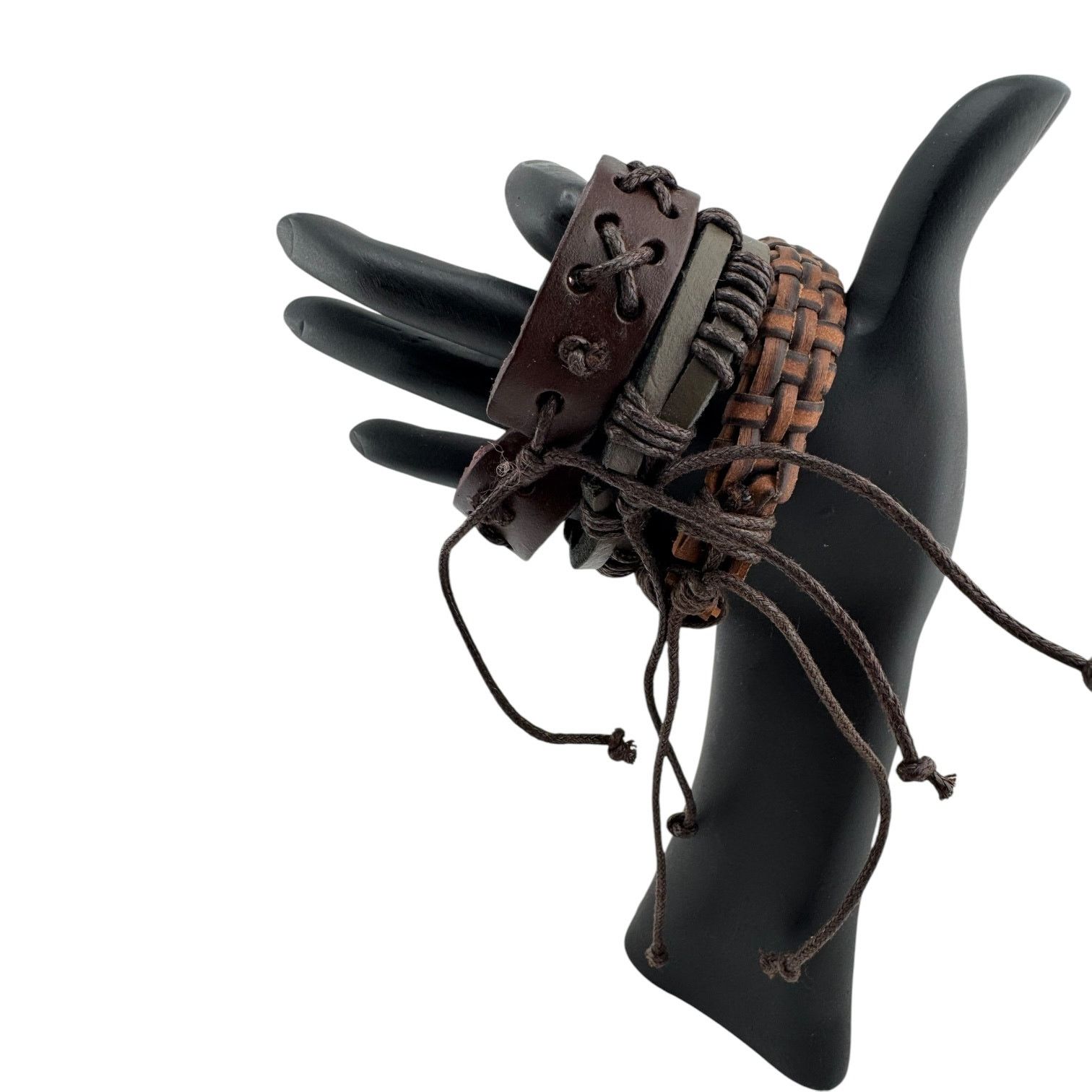 Other Chaos & Rebellion Triple Leather Cuffs Rebels & Daydreamers Size ONE SIZE - 2 Thumbnail