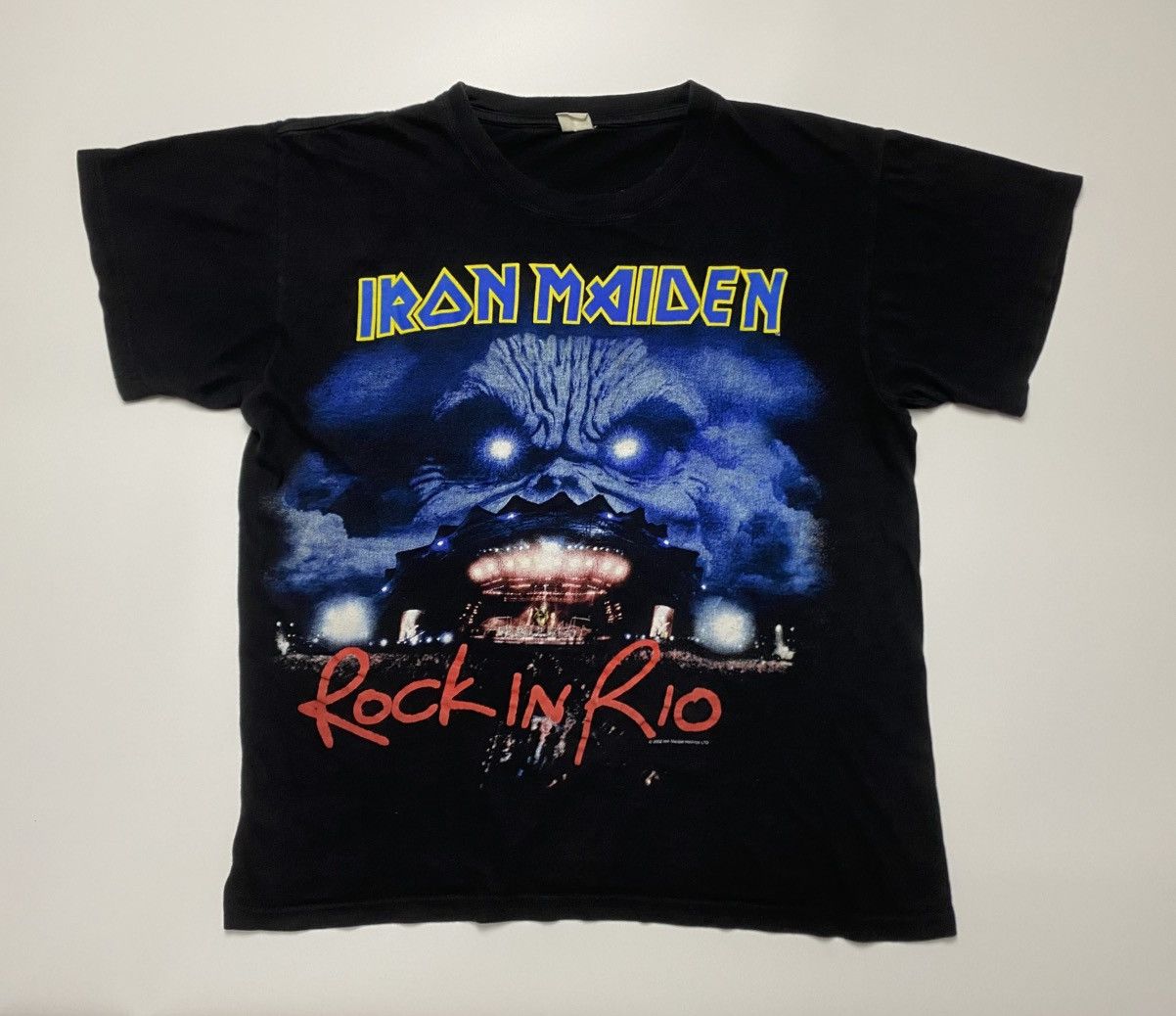 Iron Maiden Rare Vintage Iron Maiden Rock In Rio original album tee Size US L / EU 52-54 / 3 - 1 Thumbnail