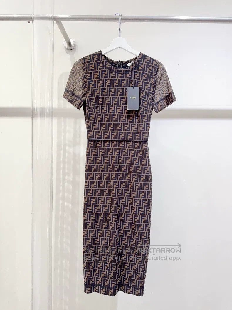 Fendi Fendi Logo-printed dress Size XXS / US 00 / IT 34 - 1 Thumbnail