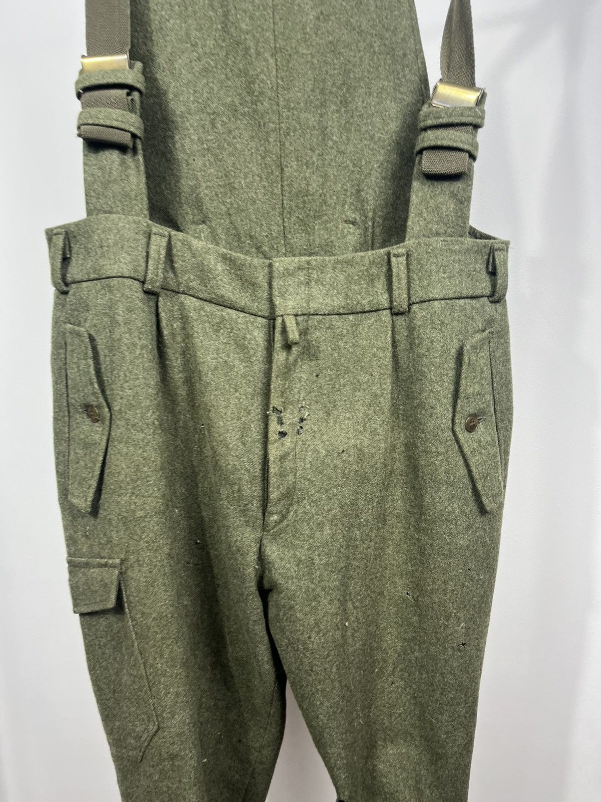Other Austrian wool hunting Tyrolean suspenders trousers size 26 Size US 36 / EU 52 - 3 Thumbnail