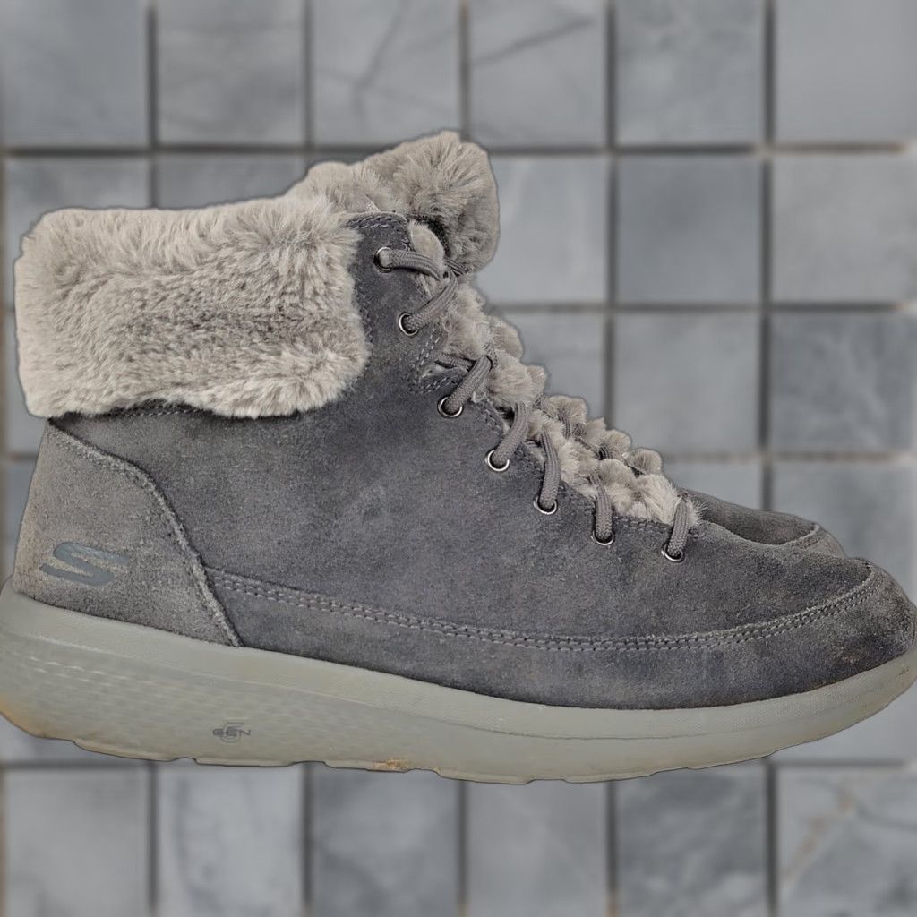 SKECHERS Skechers Women's On The Go Glacial Ultra Cozy Boots Gray Size 11 US 41 EU Size US 11 / IT 41 - 1 Thumbnail