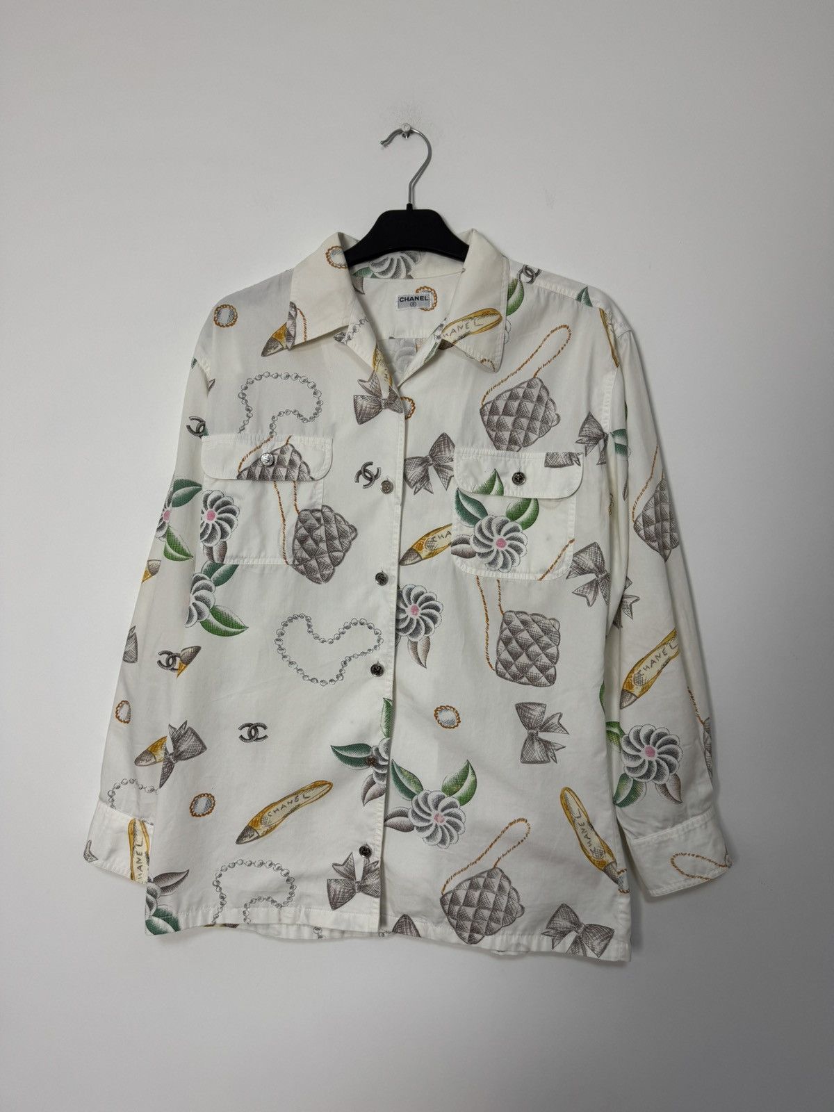 Chanel Chanel SS96 Runway by Karl Lagerfeld Button-Up Blouse Shirt Size M / US 6-8 / IT 42-44 - 2 Thumbnail