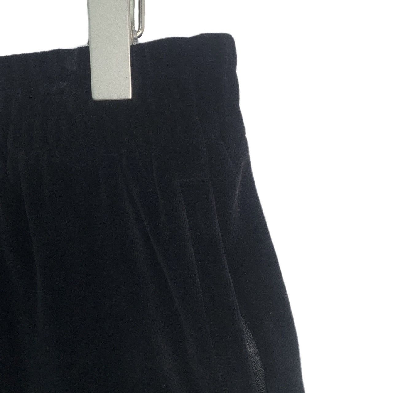 Alexander Wang Alexander Wang Black Velvet Logo Rhinestone Shorts K26WX Size 25" / US 0 / IT 36 - 3 Thumbnail