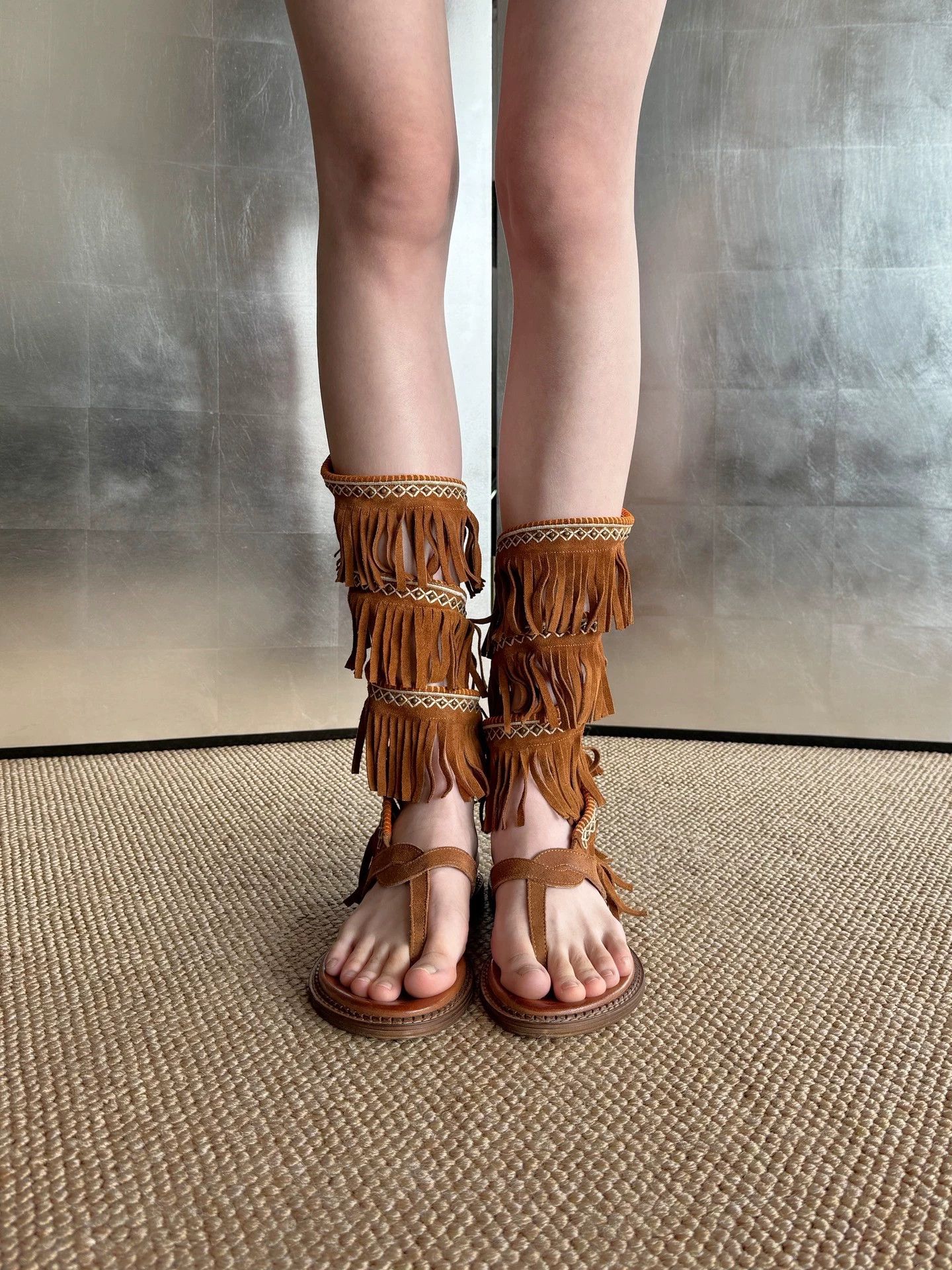 Other Vintage Italian suede tassel sandals Size 38 Size US 7.5 / IT 37.5 - 4 Thumbnail