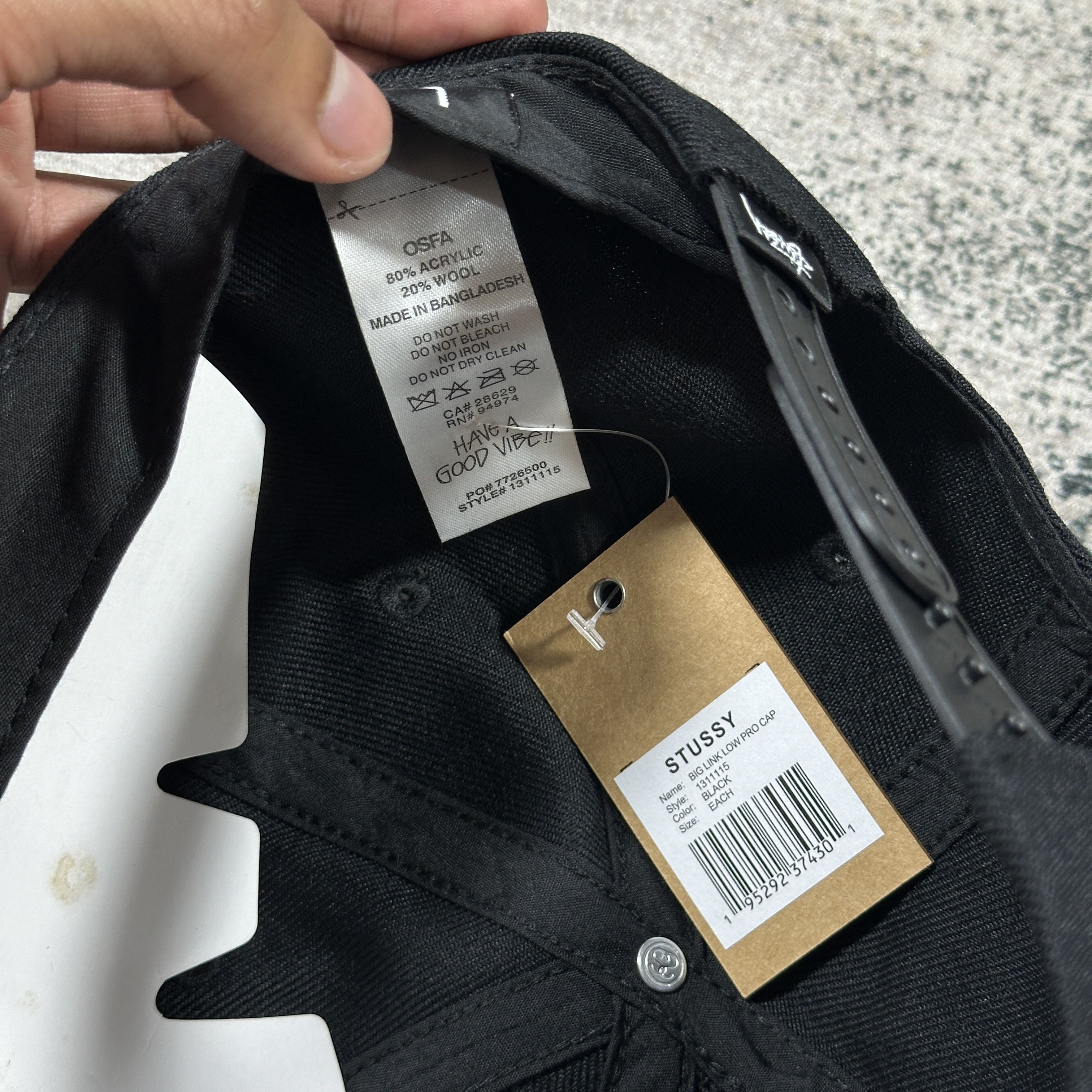 Stussy Stussy Big Link Low Pro Cap Size ONE SIZE - 6 Thumbnail