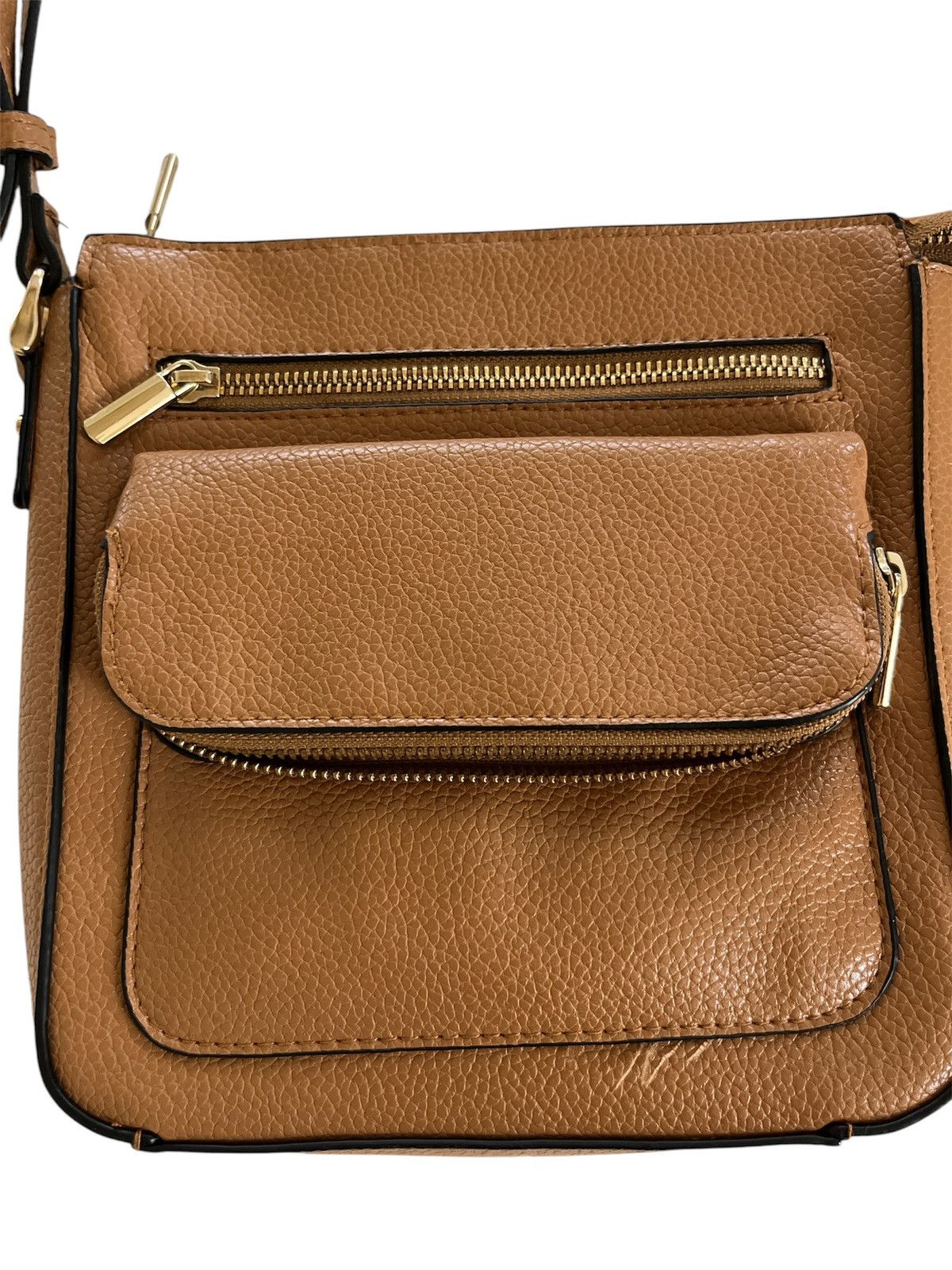 Target Basics A New Day Crossbody Camel with Gold Hardware Size ONE SIZE - 3 Thumbnail