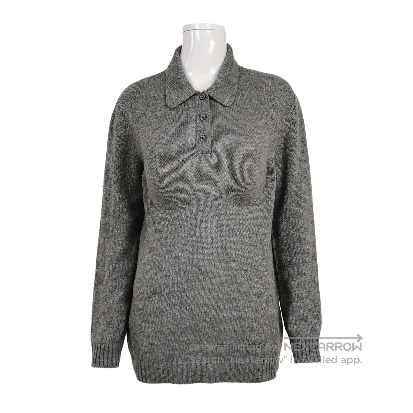Prada Prada Gray Cashmere Long Sleeve Knit Sweater . Size S / US 4 / IT 40 - 1 Thumbnail