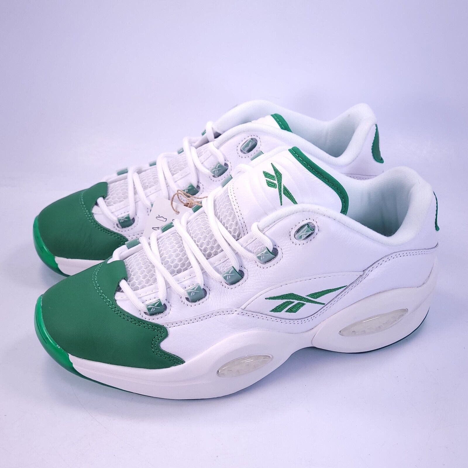 Reebok Question Low Green Toe Reebok Question Low Green Toe Size