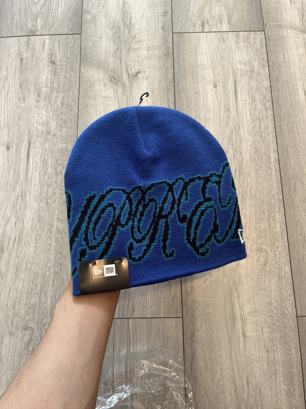 Supreme Supreme SS26 New Era Cursive Beanie Royal Blue Size ONE SIZE - 2 Thumbnail