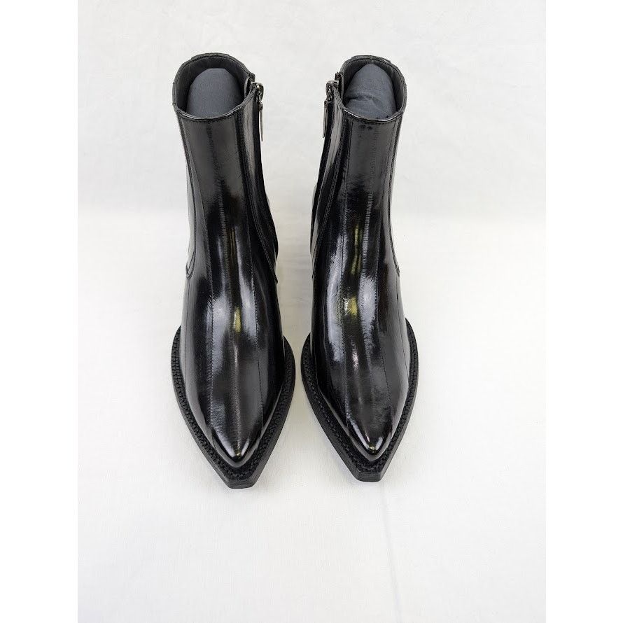 Saint Laurent Paris o1rshd1 Eel Anguilla Leather Lukas Boots in Black Size US 9 / EU 42 - 19 Thumbnail