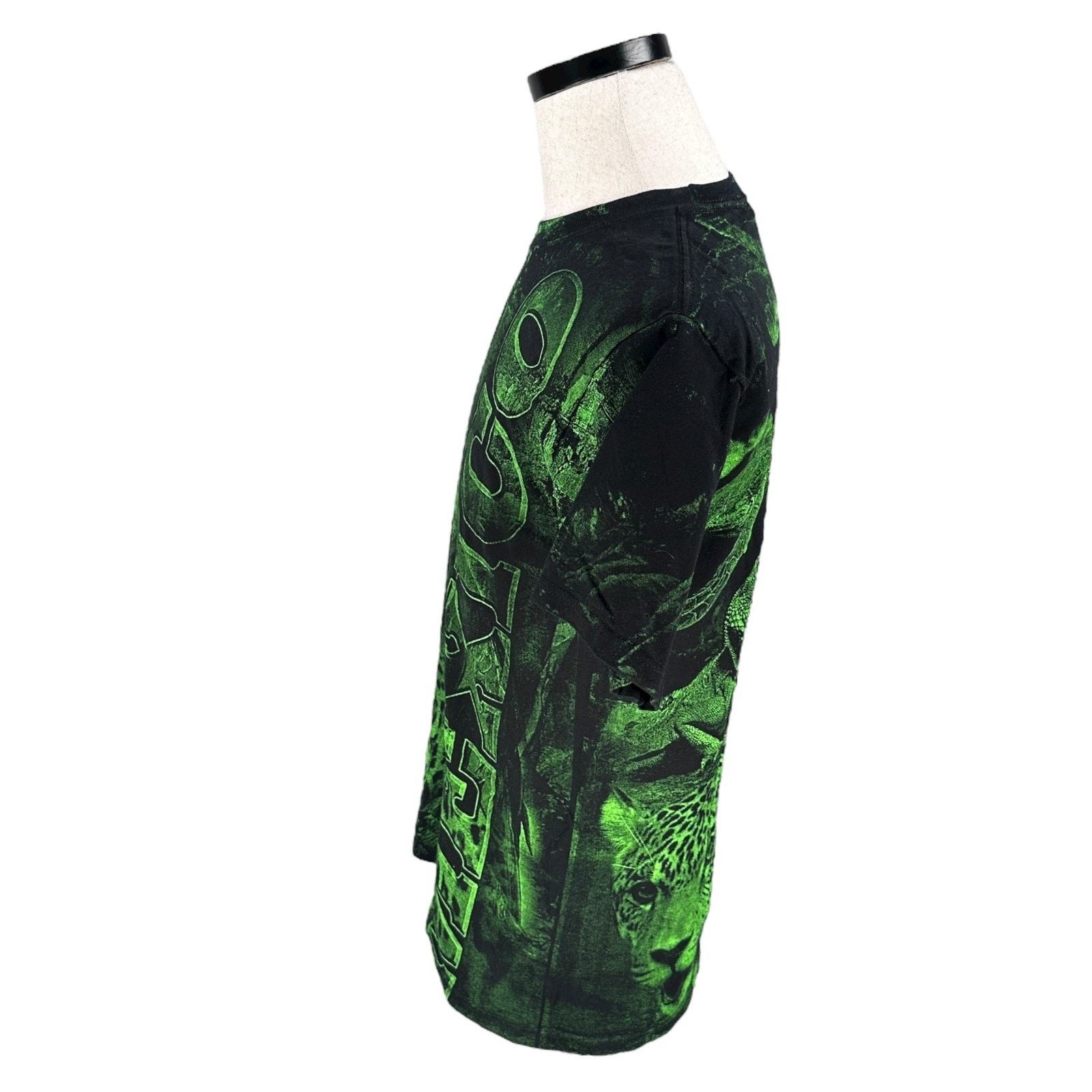 Other Y2K Vallarta Mexico Animals AOP T-Shirt Men M Green Wildlife Size US M / EU 48-50 / 2 - 5 Thumbnail