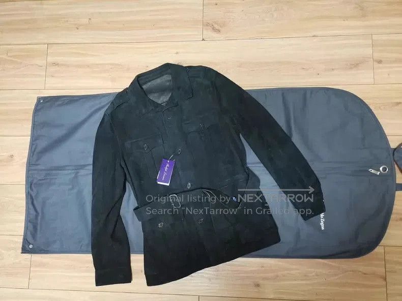 Ralph Lauren Purple Label Ralph Lauren Purple Label Black Suede Jacket . Size US XL / EU 56 / 4 - 3 Thumbnail