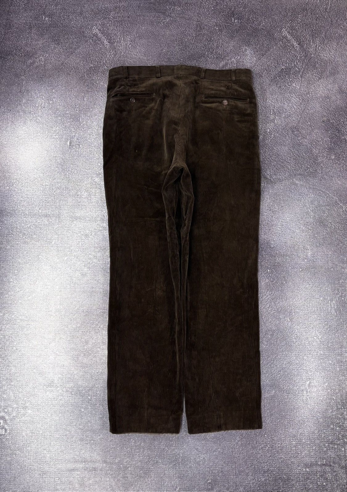 SCABAL Scabal Men’s Brown Cotton Blend Corduroy Pants Trousers Size US 34 / EU 50 - 2 Thumbnail