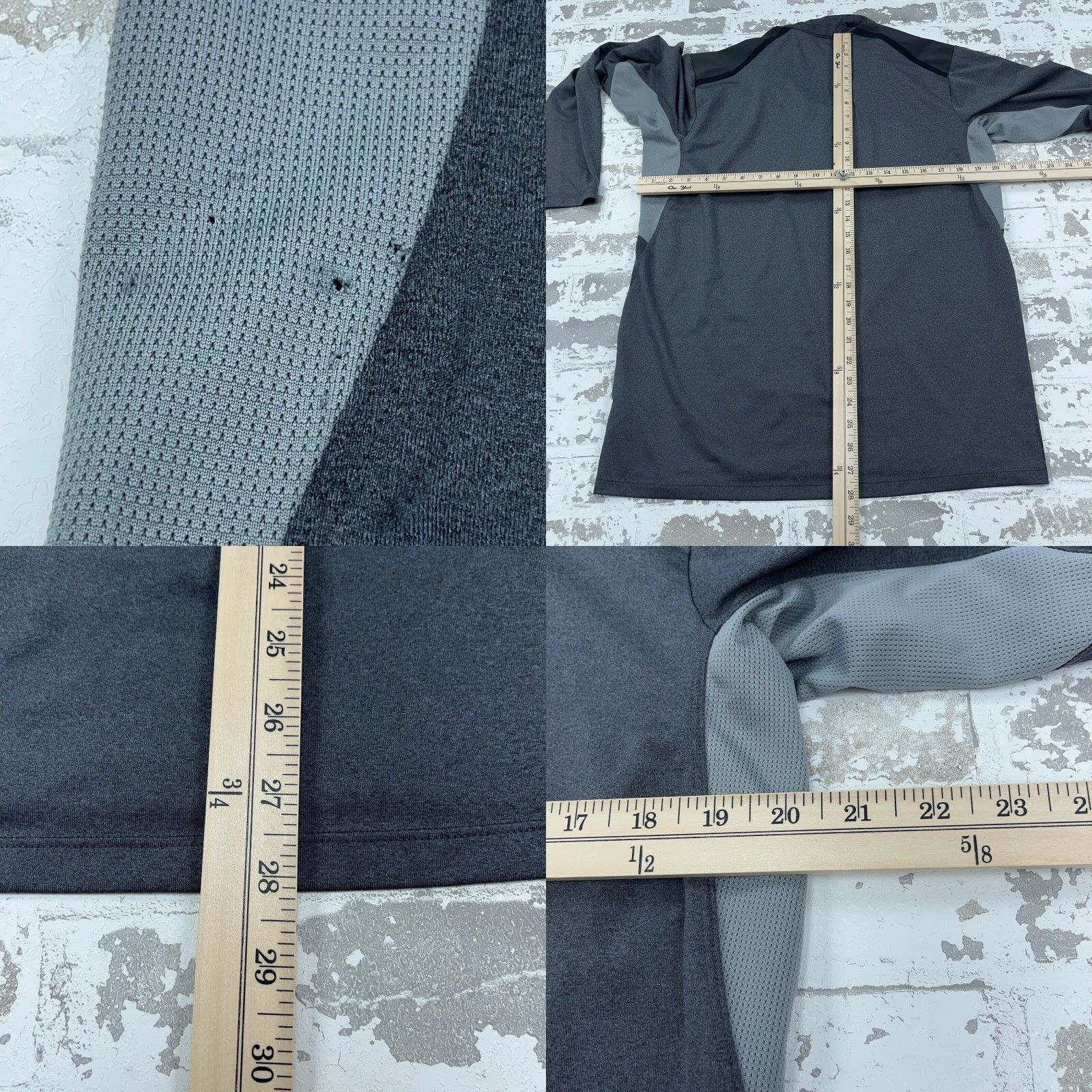 The North Face The North Face Sweater Men M Gray Pullover 1/4 Zip Logo Zipper Performance Mock Neck Casual Size US M / EU 48-50 / 2 - 8 Thumbnail
