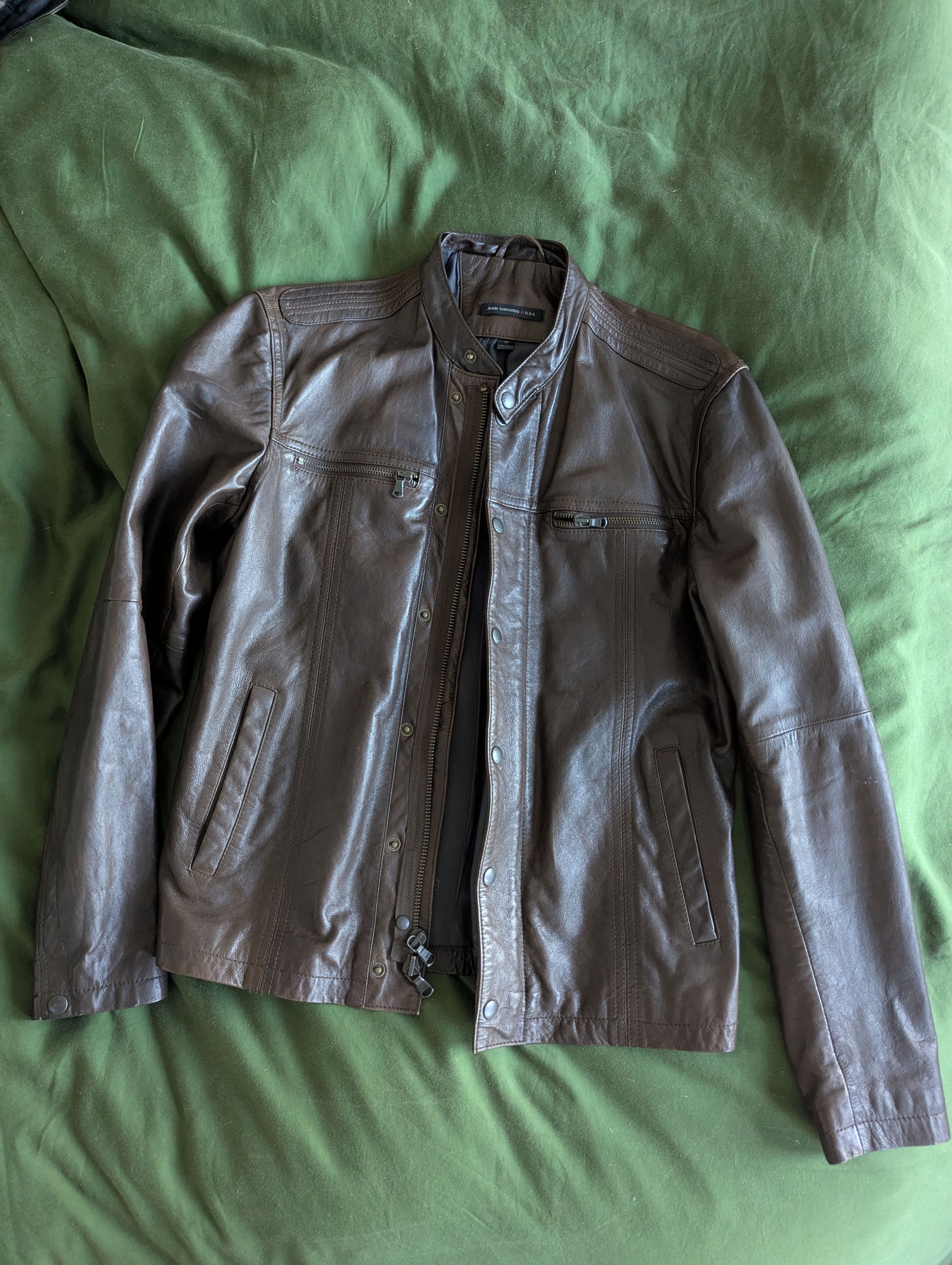 John Varvatos John Varvatos Star USA Moto Jacket 100% Sheep Skin Size US M / EU 48-50 / 2 - 3 Thumbnail