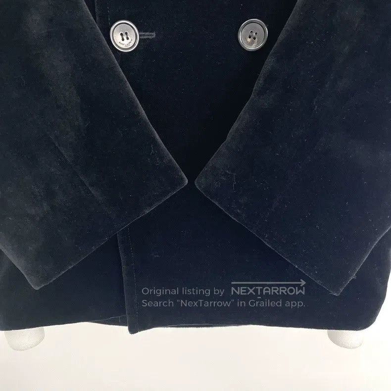 Saint Laurent Paris Saint Laurent Paris Black Velvet Waterfall Button Fur Coat Size US M / EU 48-50 / 2 - 4 Thumbnail