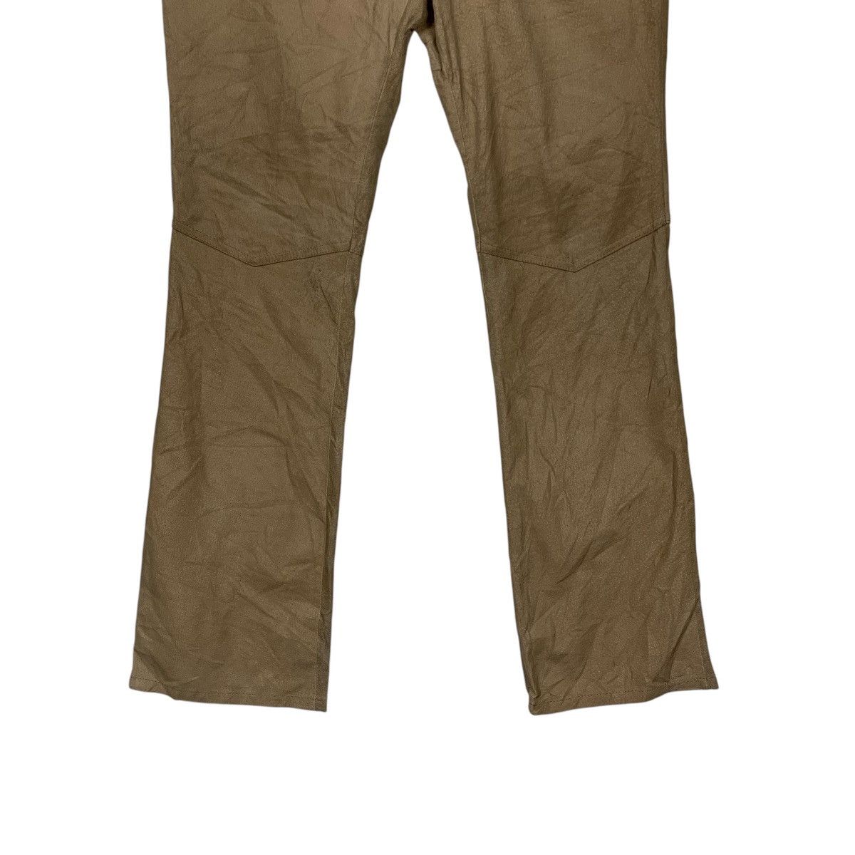 Genuine Leather ROUTE 66 Genuine Leather Pants Fly Button W28 #2168-C96 Size 28" / US 6 / IT 42 - 4 Thumbnail
