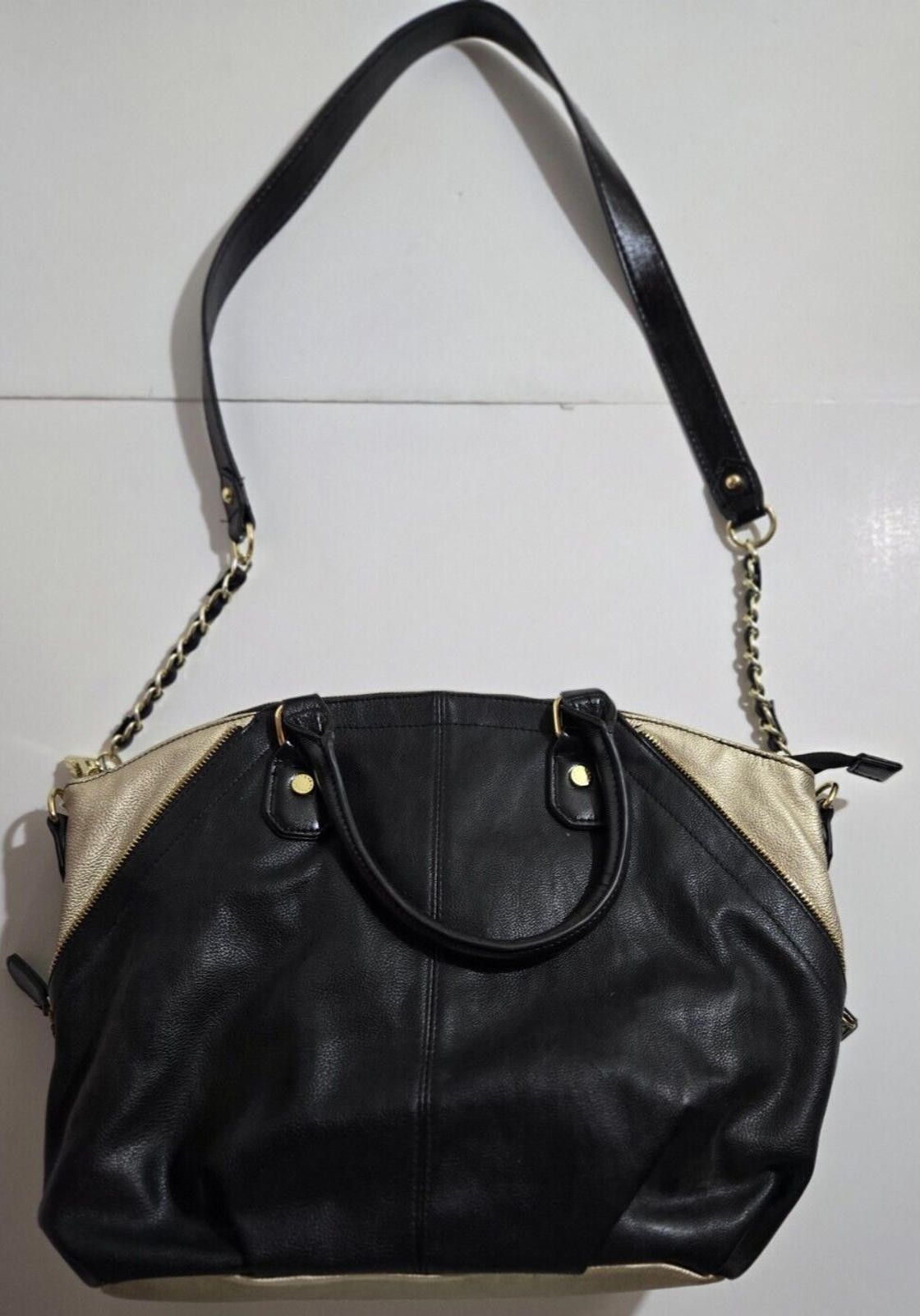 Steve Madden Purse Handbag Satchel Crossbody Strap L New in Black, Women's