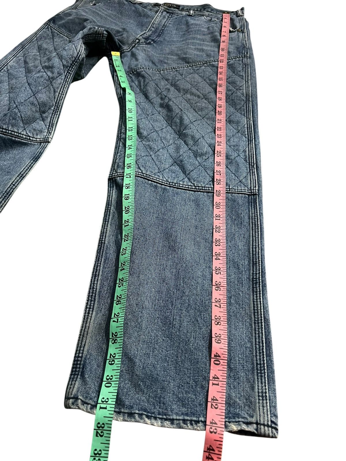 Fat Tokyo × If Six Was Nine 💥Baggy💥Vintage Fat Tyo Sashiko Boro Style Denim Size US 36 / EU 52 - 17 Thumbnail