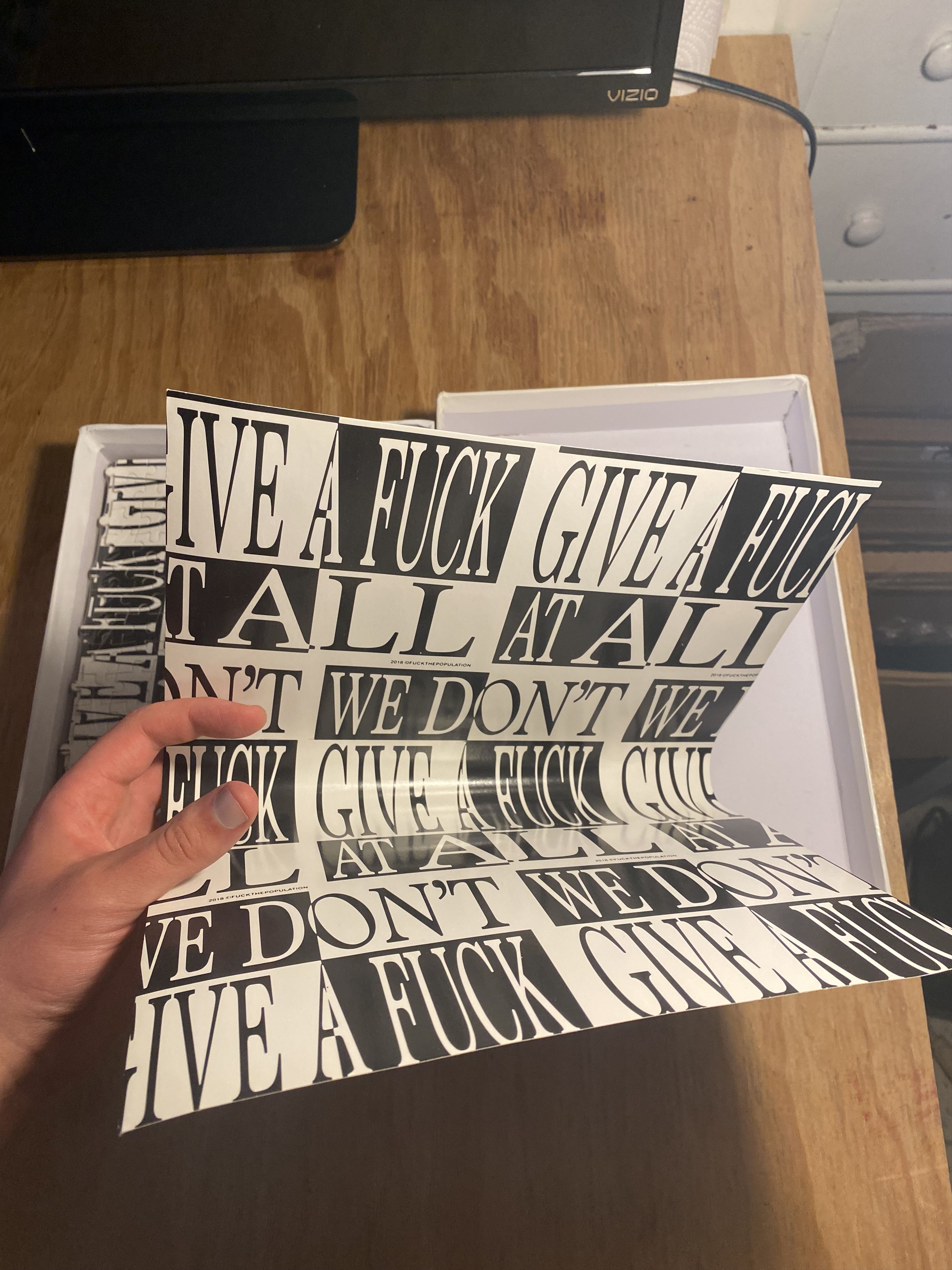 Fuck The Population FTP Rubik's cube, FTP Puzzle, FTP Ironlak, FTP DC Tote Bag Size ONE SIZE - 6 Thumbnail
