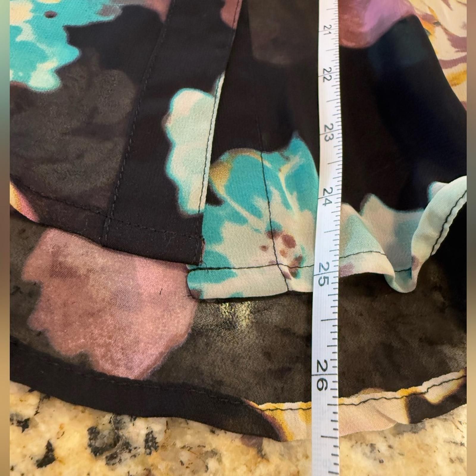 Decree Decree semi sheer colorful floral button up top blouse SZ SM Size S / US 4 / IT 40 - 9 Thumbnail