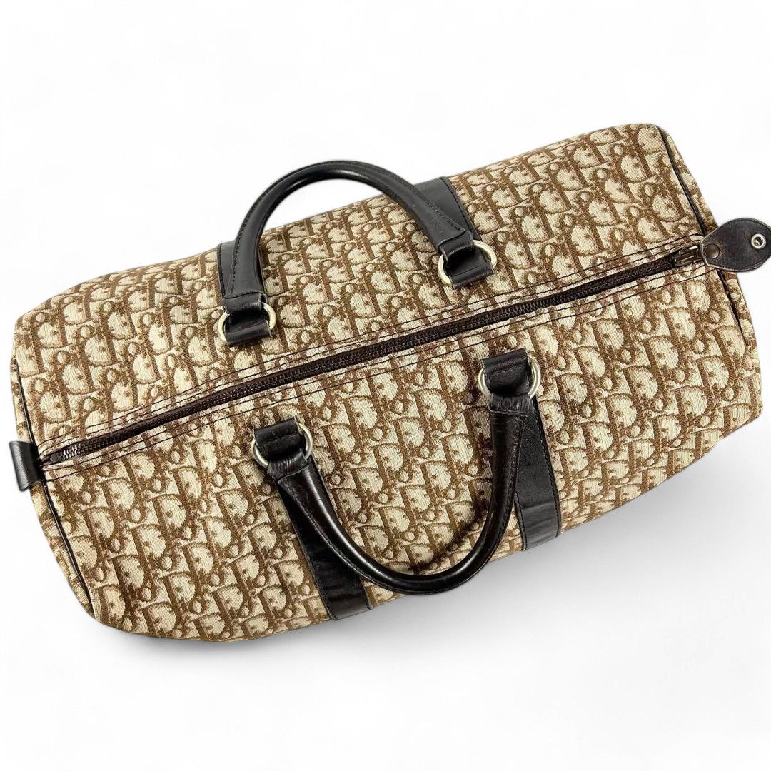Dior Dior - Boston Trotter Large Monogram Beige Brown Size ONE SIZE - 4 Thumbnail