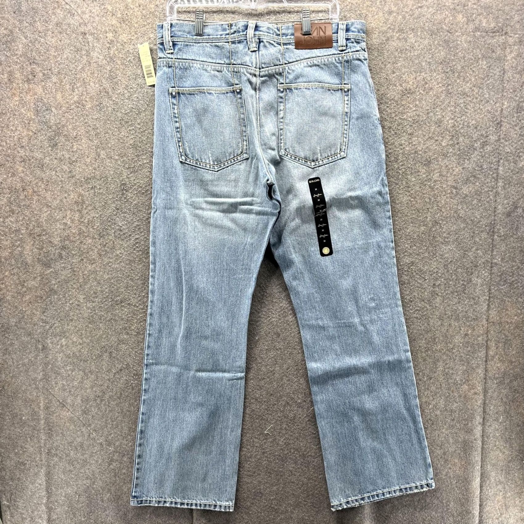 Sean John VINTAGE Sean John Jeans Mens 32 Blue Ultra Light Wash Straight Denim Distressed Jeans Mens Regular Size 32 Blue Distressed Pockets 100% Cotton Denim Size US 32 / EU 48 - 2 Thumbnail