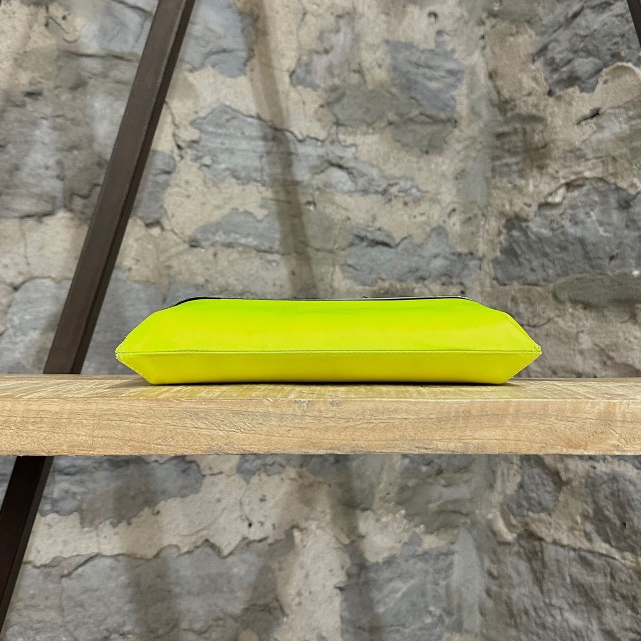 Jimmy Choo Jimmy Choo Neon Yellow Pony Hair Leopard Daphne Clutch Size ONE SIZE - 9 Thumbnail