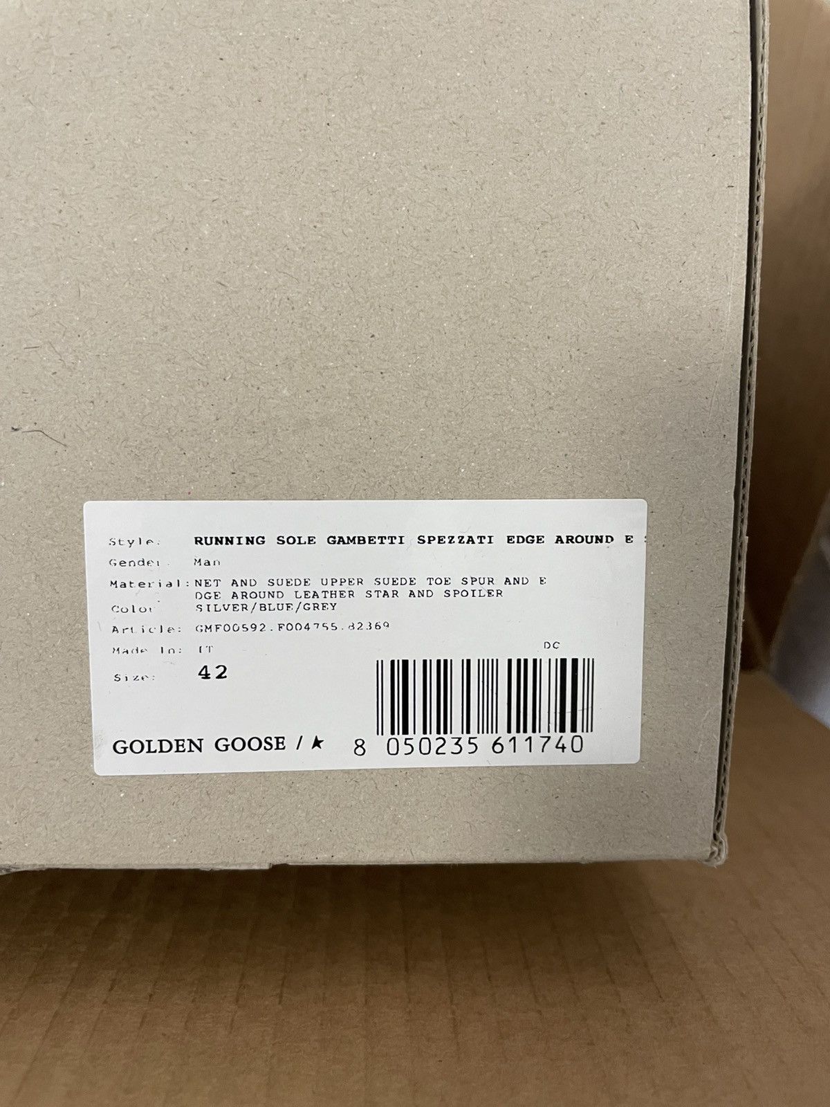 Golden Goose Golden Goose RUNNING SOLE GAMBETTI SPEZZATI EDGE AROUND 42 Size US 9.5 / EU 42-43 - 10 Thumbnail