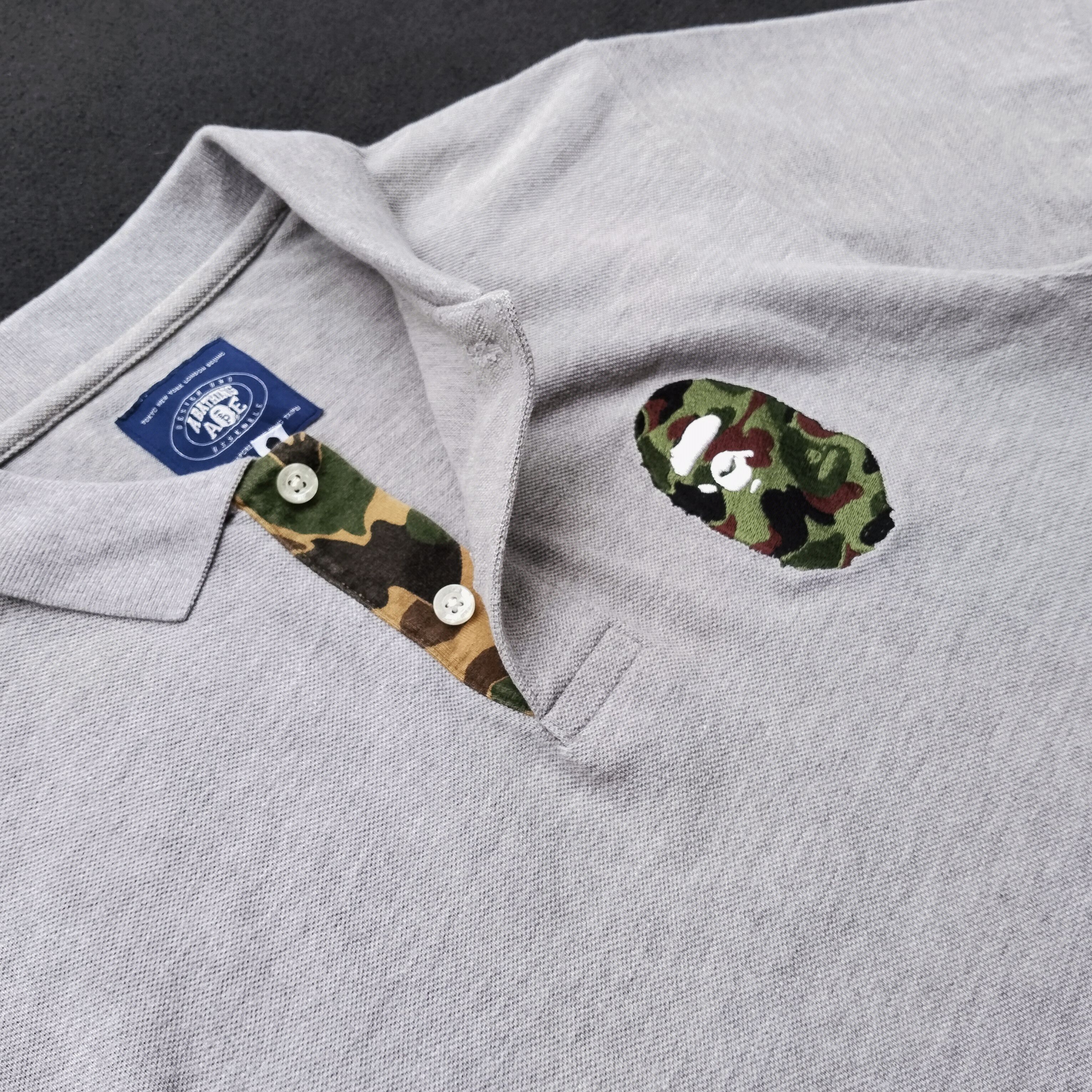 Bape Bape Embriodery Ape Head Camo Polo Size US S / EU 44-46 / 1 - 2 Thumbnail