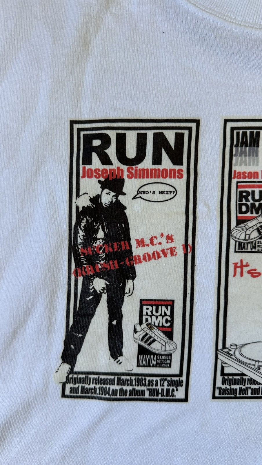 Oshkosh VINTAGE OSHKOSH RUN DMC DEF JAM ADIDAS TEE Size US M / EU 48-50 / 2 - 3 Thumbnail
