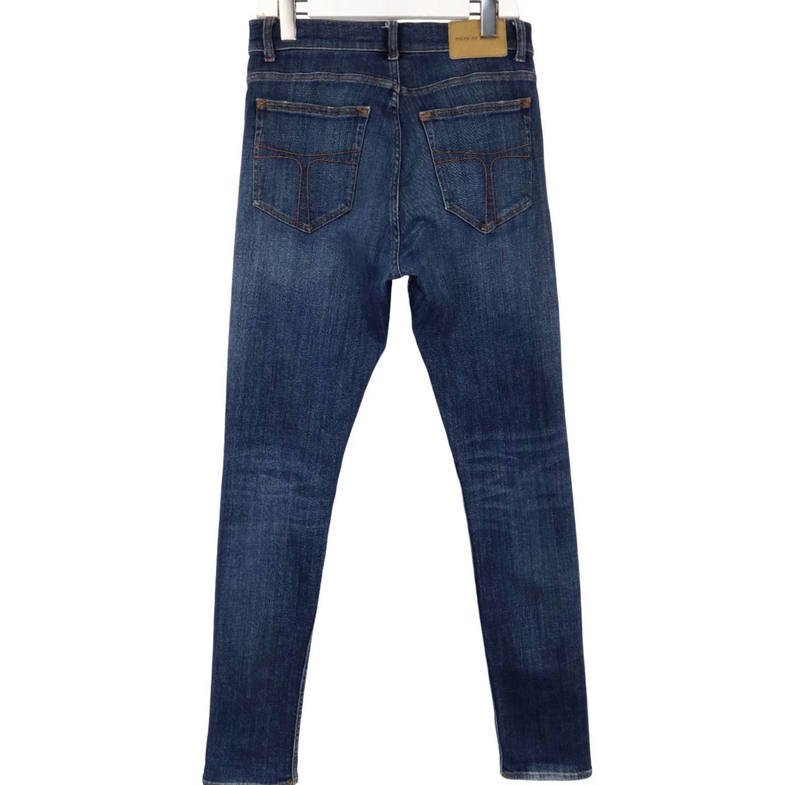 Tiger of Sweden Tiger Of Sweden Evolve Jeans Slim Blue W31/L34 Zip Fly Mens Heightentitled Stretched Whiskers Size US 31 - 2 Thumbnail