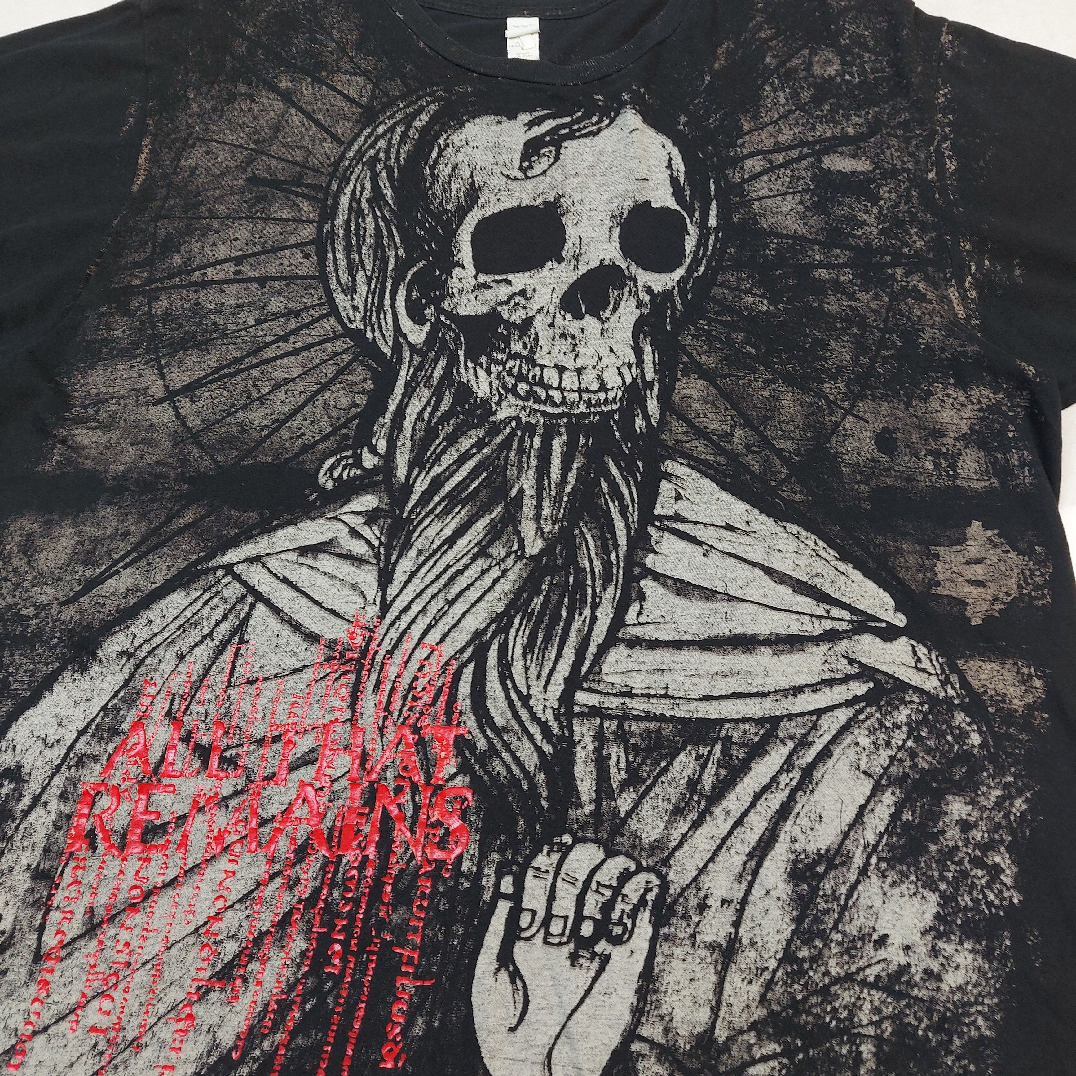 Band Tees All That Remains Band Skull Priest Mega Print Metal TEE Size US L / EU 52-54 / 3 - 8 Thumbnail