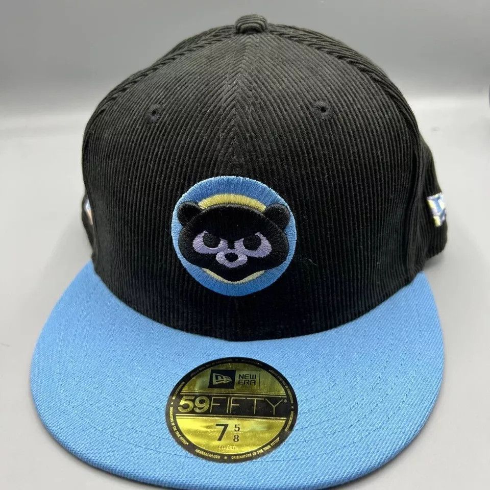 New Era Chicago Cubs Hat Men 7 5/8 Corduroy 59Fifty New Era Fitted Size ONE SIZE - 2 Thumbnail