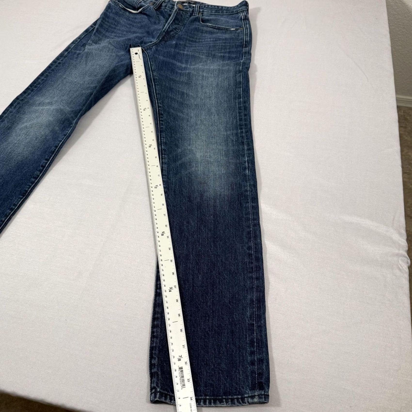 Banana Republic Banana Republic Mens Jeans 32x34 Blue Slim Fit Denim Pants Selvedge Work Size US 32 / EU 48 - 7 Thumbnail