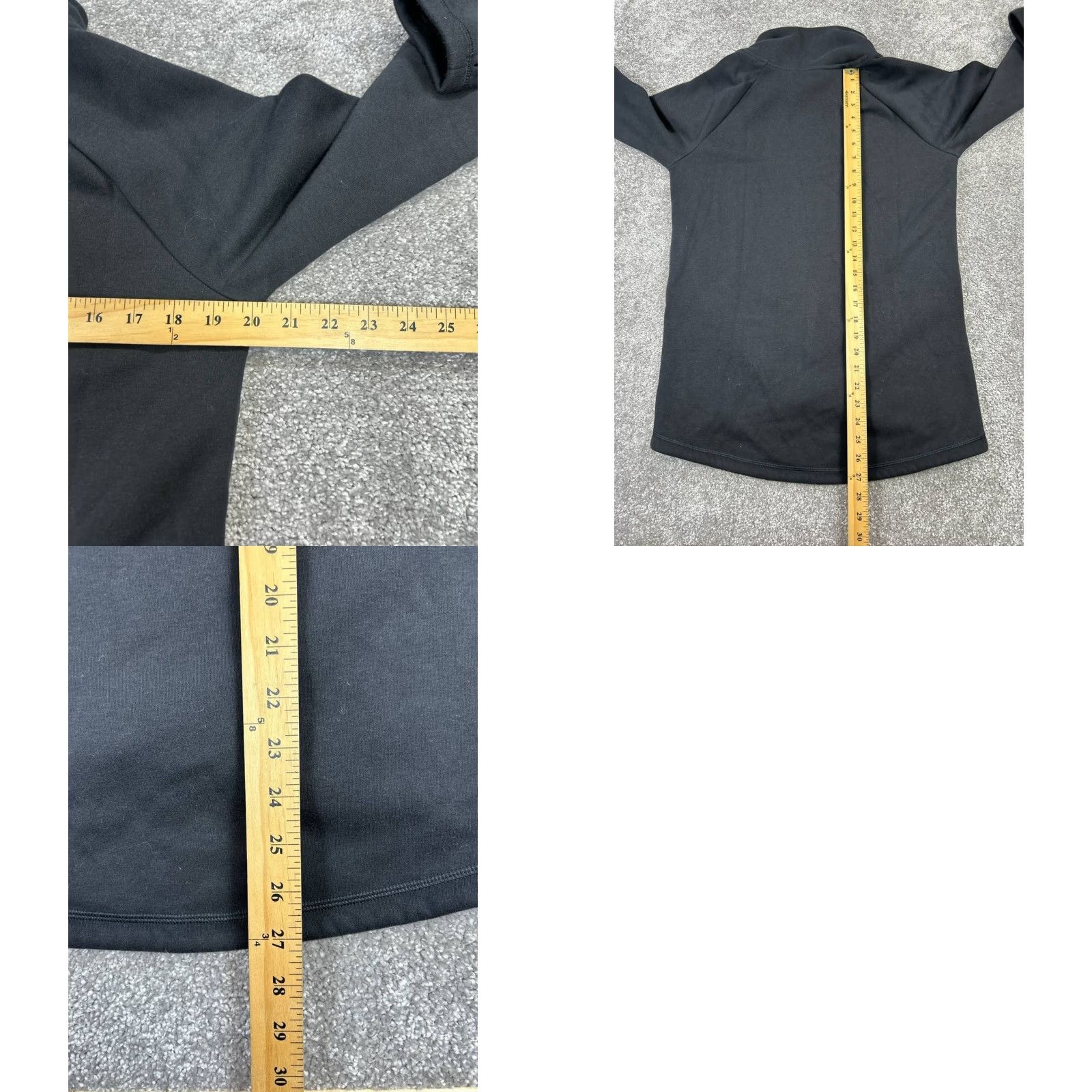 Athleta Athleta Womens Medium Black Pullover Sweater Yoga Quarterzip Athletic Mock Neck Long Sleeve Size M / US 6-8 / IT 42-44 - 8 Thumbnail