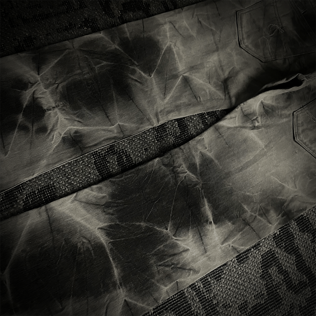 Japanese Brand Semantic Design Tie dye Studded Distressed Flared Denim Size US 31 - 7 Thumbnail