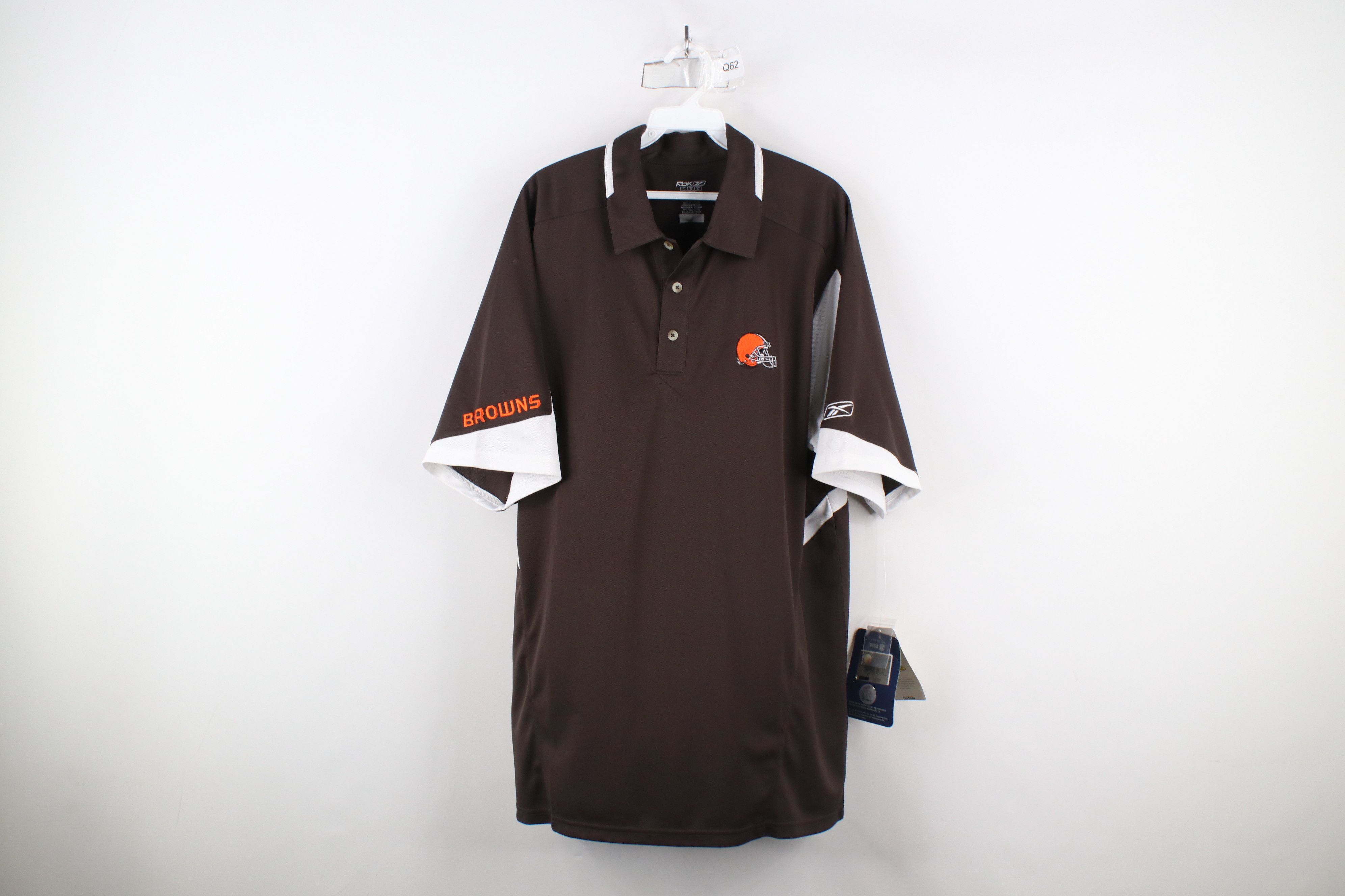 Reebok × Vintage Deadstock Vintage Y2K Reebok Cleveland Browns Football Polo Size US L / EU 52-54 / 3 - 1 Thumbnail