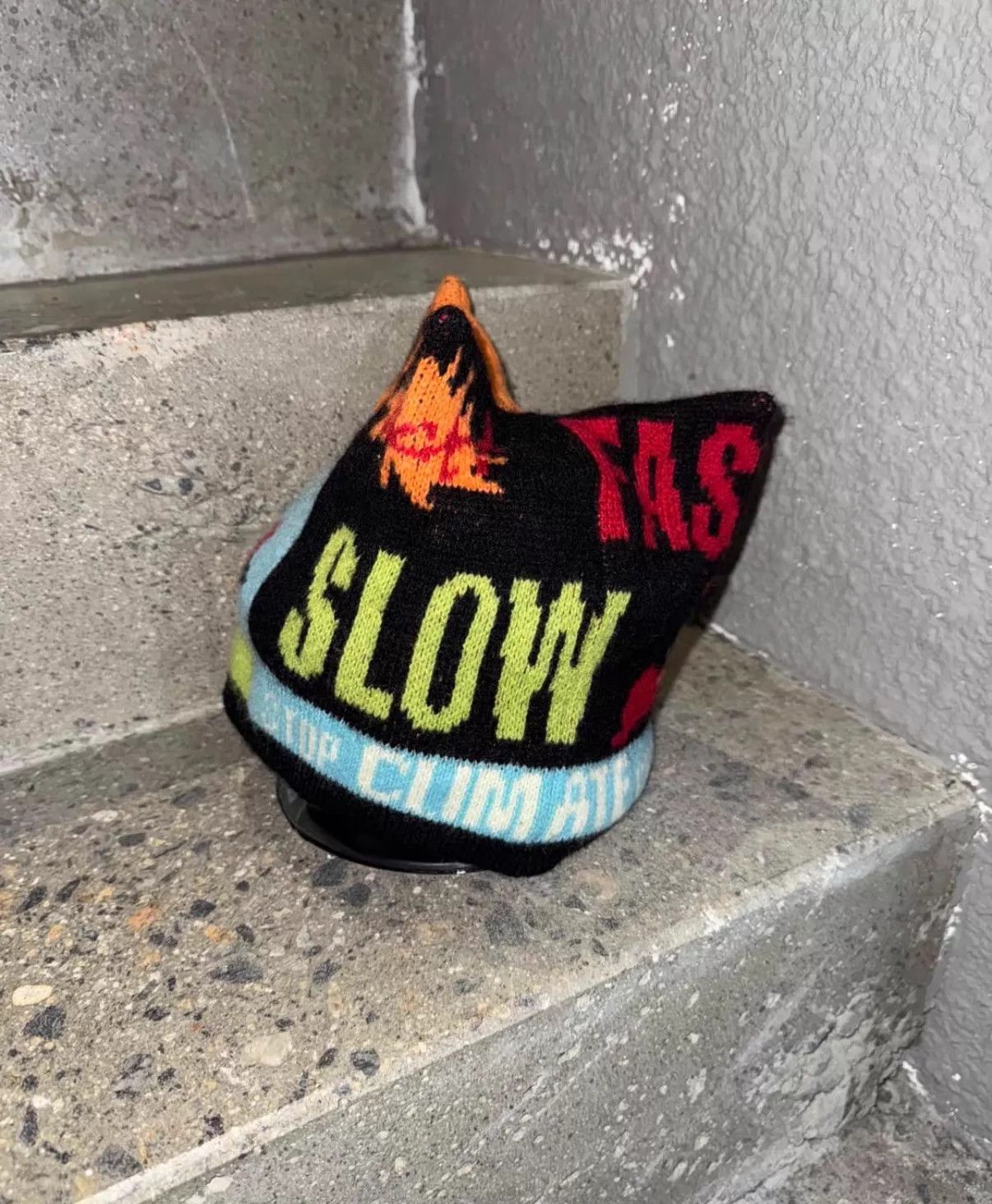 Vivienne Westwood Vivienne Westwood Colorful Patterned Beanie Size Free Size ONE SIZE - 2 Thumbnail