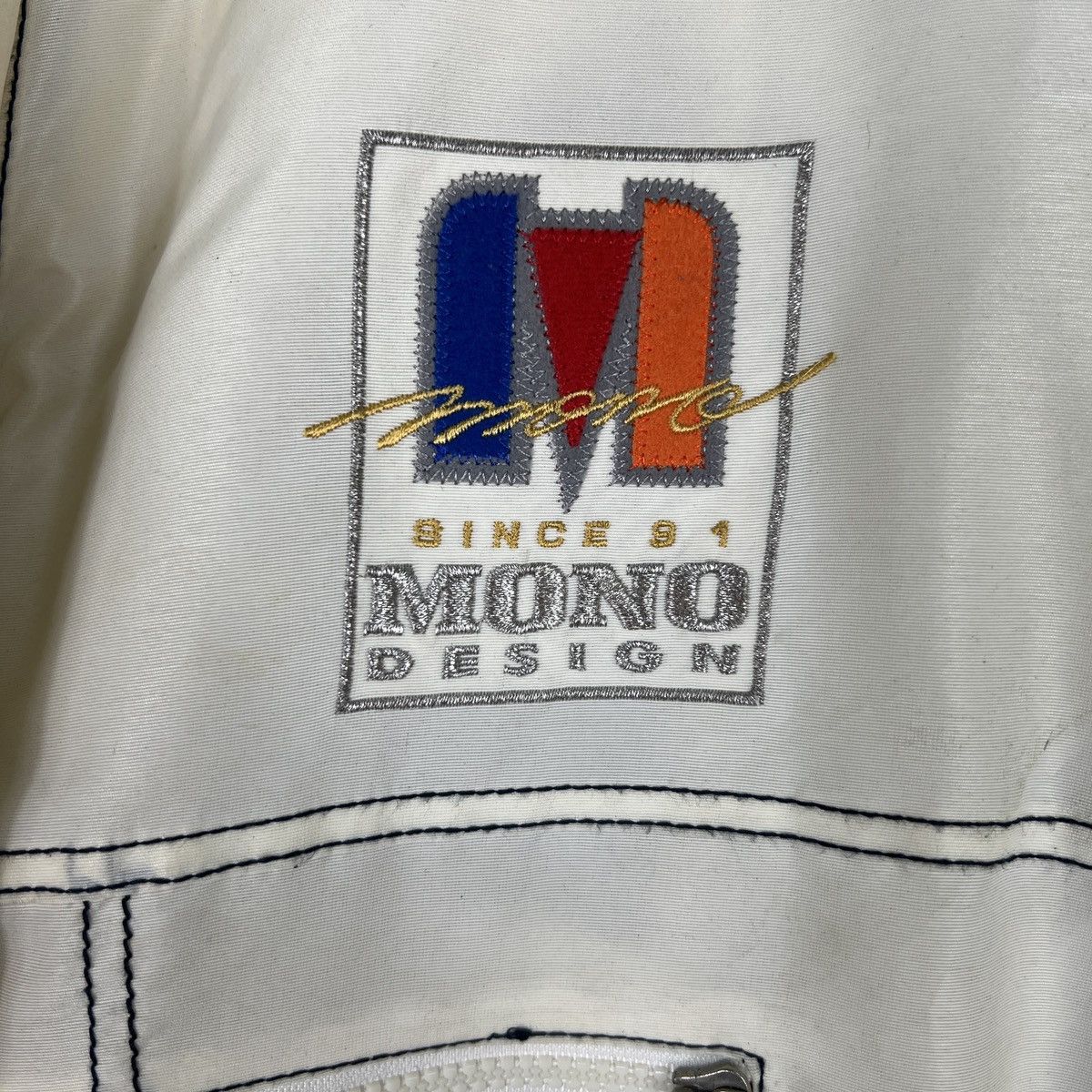 Japanese Brand 🔥 MONO SPORTS INSULATION EMBROIDERY BIG LOGO JACKET Size US XL / EU 56 / 4 - 12 Thumbnail