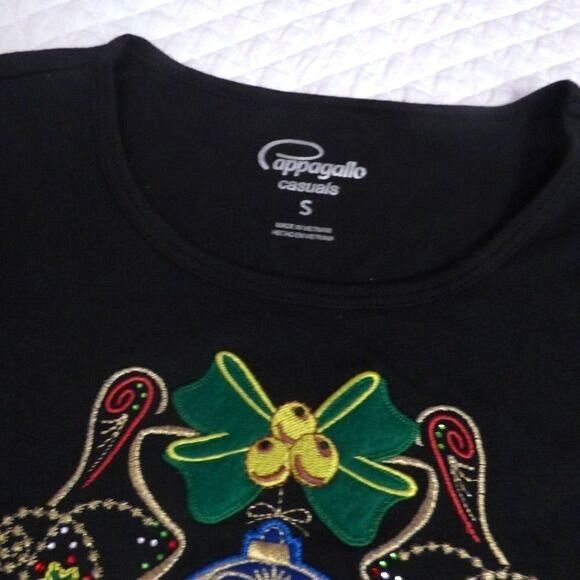 Other Cappagallo Casuals Women’s Embroidered Holiday Ornament Grap Size S / US 4 / IT 40 - 4 Thumbnail