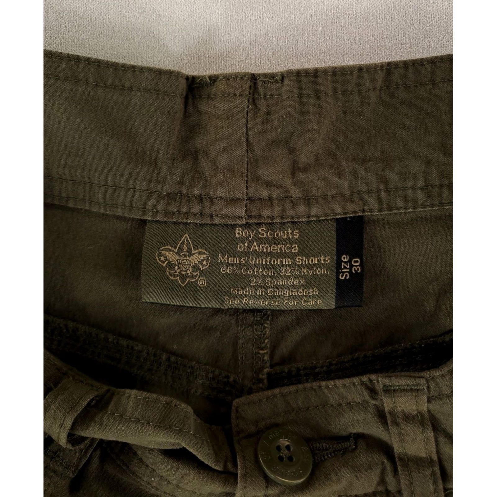 Vintage Boy Scouts of America Cargo Shorts Green Mens 30 Cotton Nylon Spandex Blend Cargo Men's 30 Size US 30 / EU 46 - 3 Thumbnail
