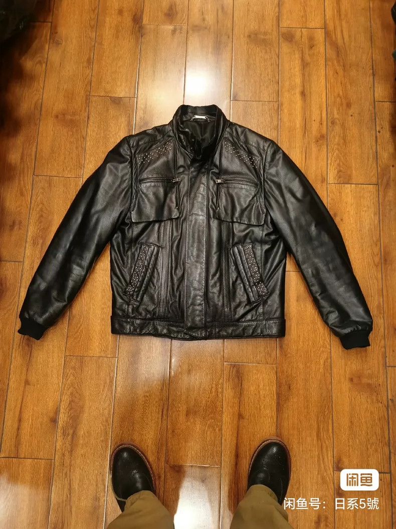 Versace Versace Black Pana lambskin heavy work willow nail men's l Size US L / EU 52-54 / 3 - 1 Thumbnail