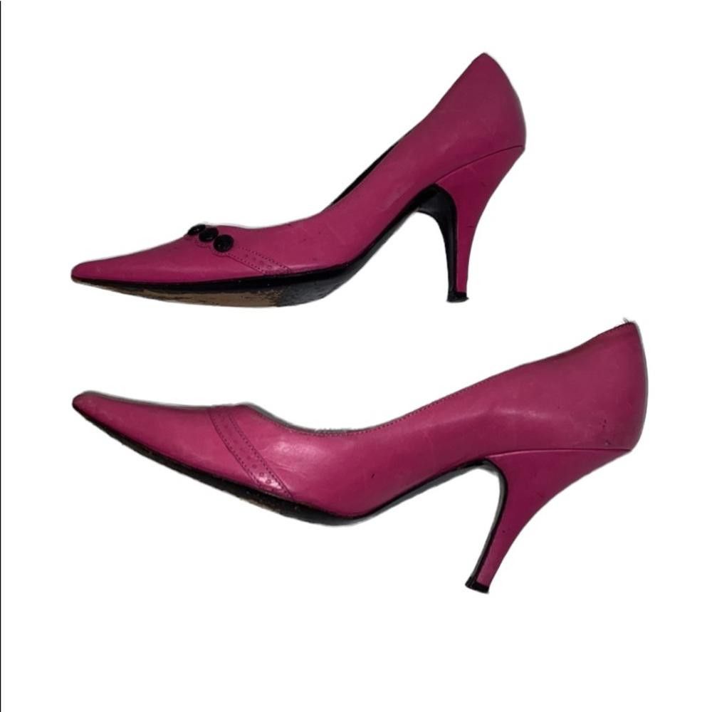 Marc Jacobs Marc Jacobs l Vintage Pink Leather Stiletto Heels Size US 6 / IT 36 - 6 Thumbnail