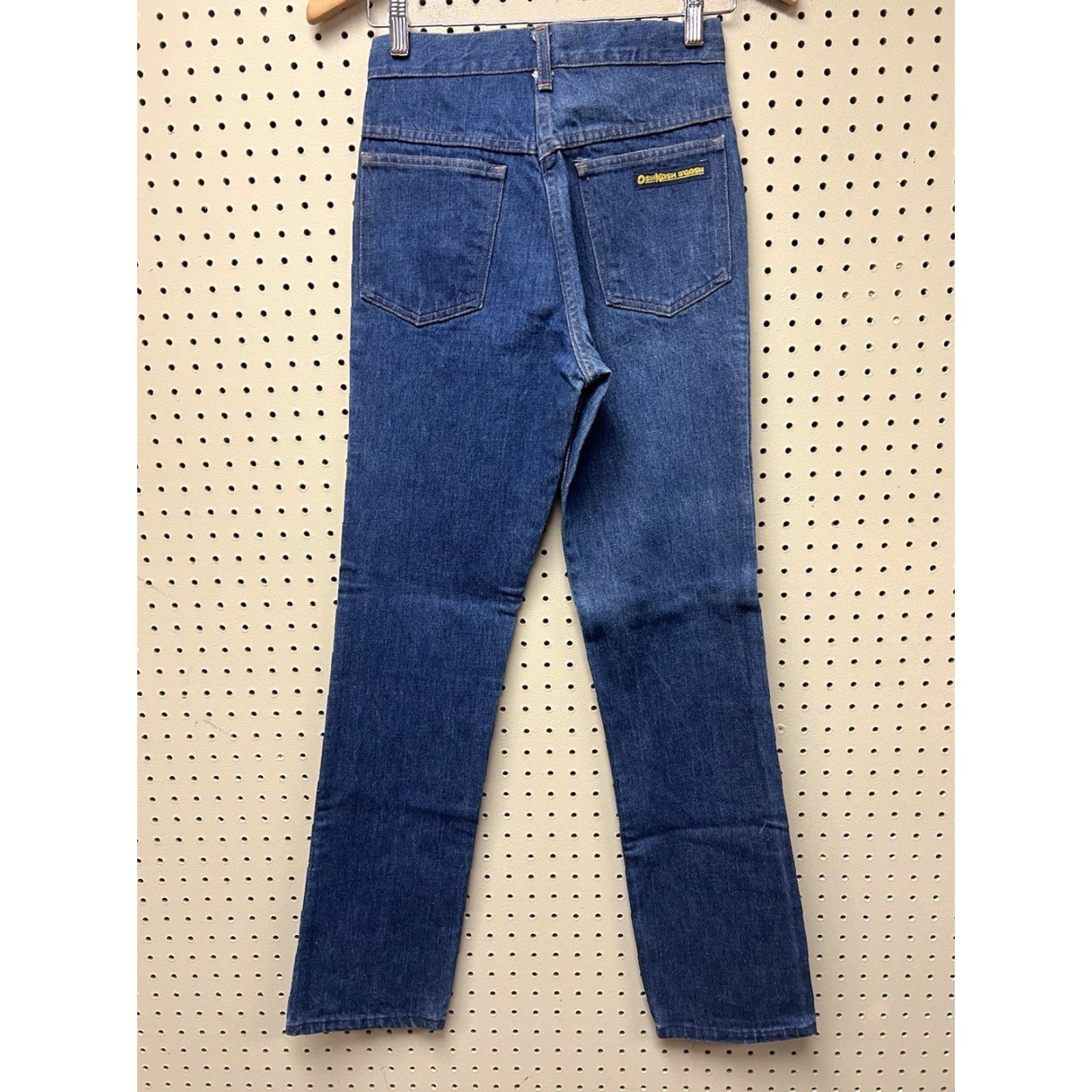 Vintage VINTAGE OshKosh B'Gosh Blue Denim Jeans Men 25x30 Slim/Regular 5-Pocket Rock USA 90s City Logo Belted Straight Breakfast? Size US 26 / EU 42 - 2 Thumbnail