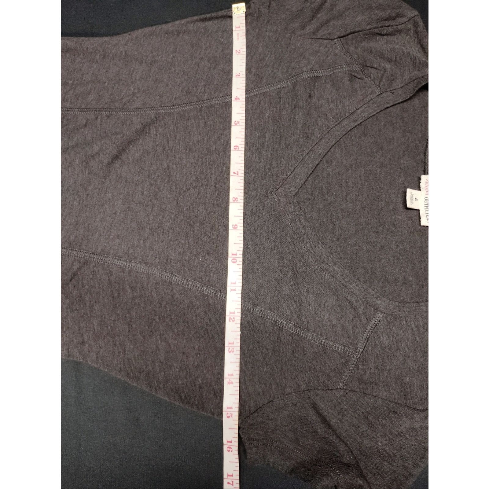 ZENITH Zenana Outfitters Light Gray V-Neck Short Sleeve Tee Size S / US 4 / IT 40 - 3 Thumbnail