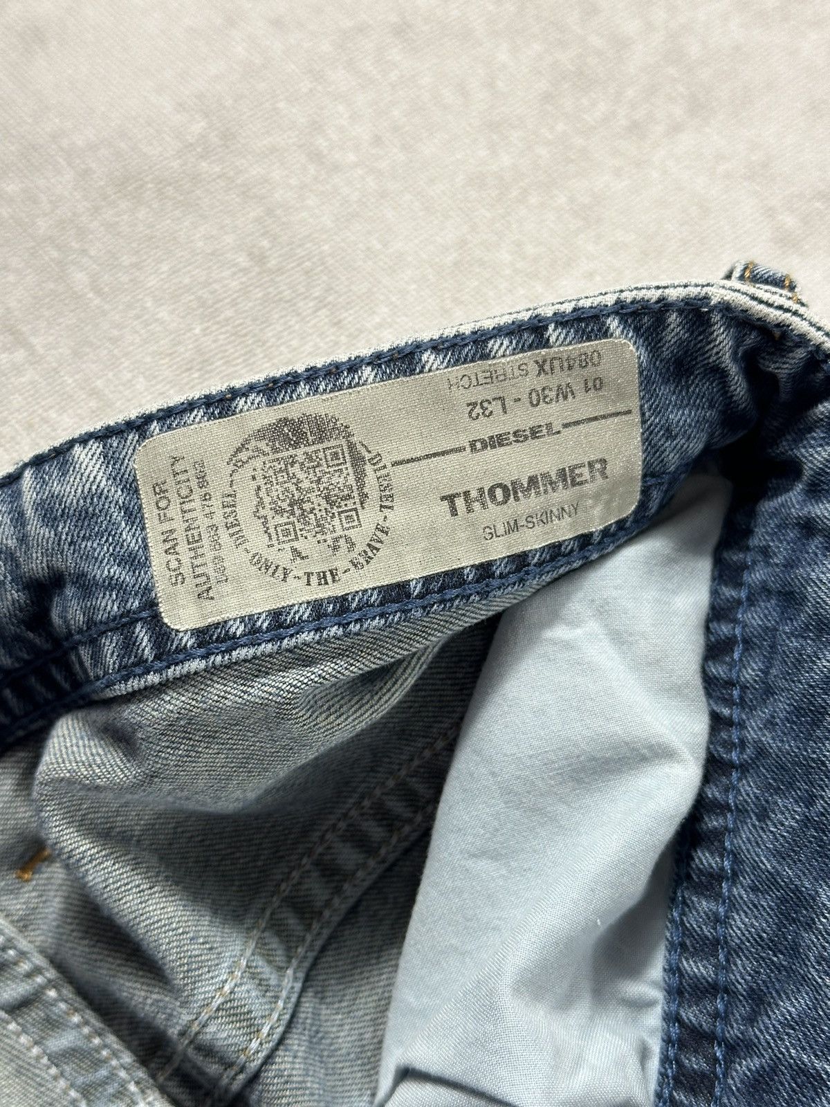 Diesel Diesel Thommer Slim Skinny Denim Jeans Size 30 Size US 30 / EU 46 - 10 Thumbnail