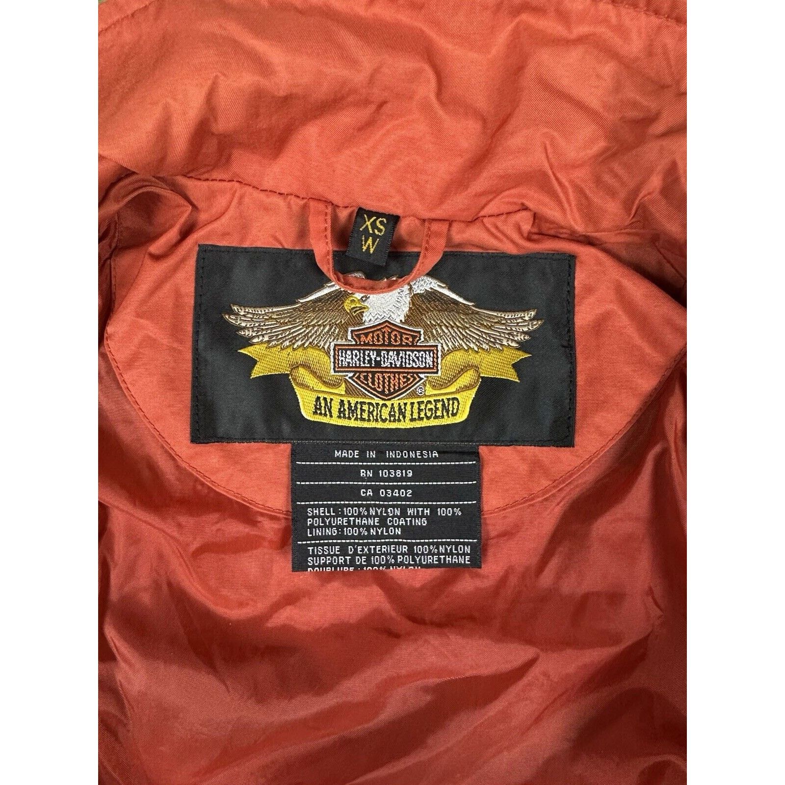 Harley Davidson × Vintage Vintage Harley Davidson Weather Jacket Size XS / US 0-2 / IT 36-38 - 2 Thumbnail