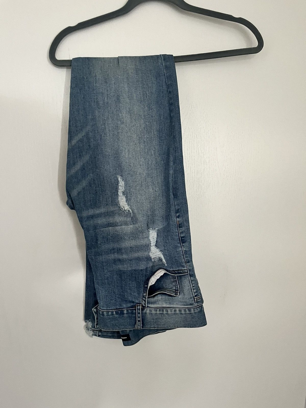 Levi's × Vintage Flannel Patched Distressed Denim Jeans Size US 36 / EU 52 - 8 Thumbnail