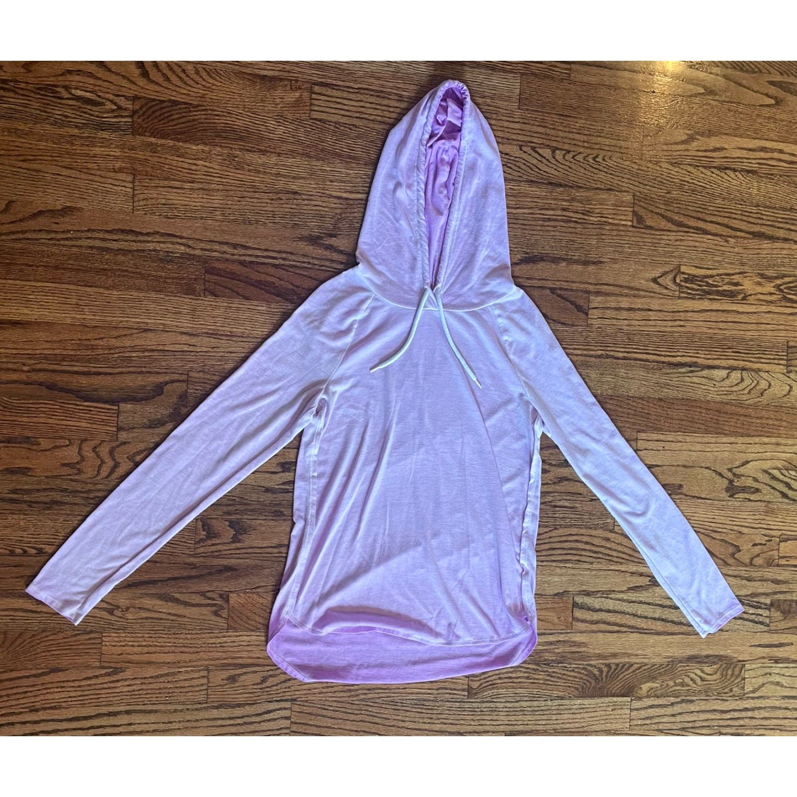 Vintage So Soft So Perfectly Hoodie Women Medium High Low Heather Purple Lightweight Pullover Casual Activewear Size M / US 6-8 / IT 42-44 - 4 Thumbnail